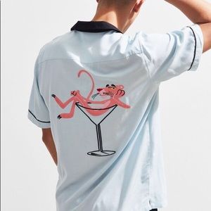 Pink Panther Rayon Bowling Shirt - M